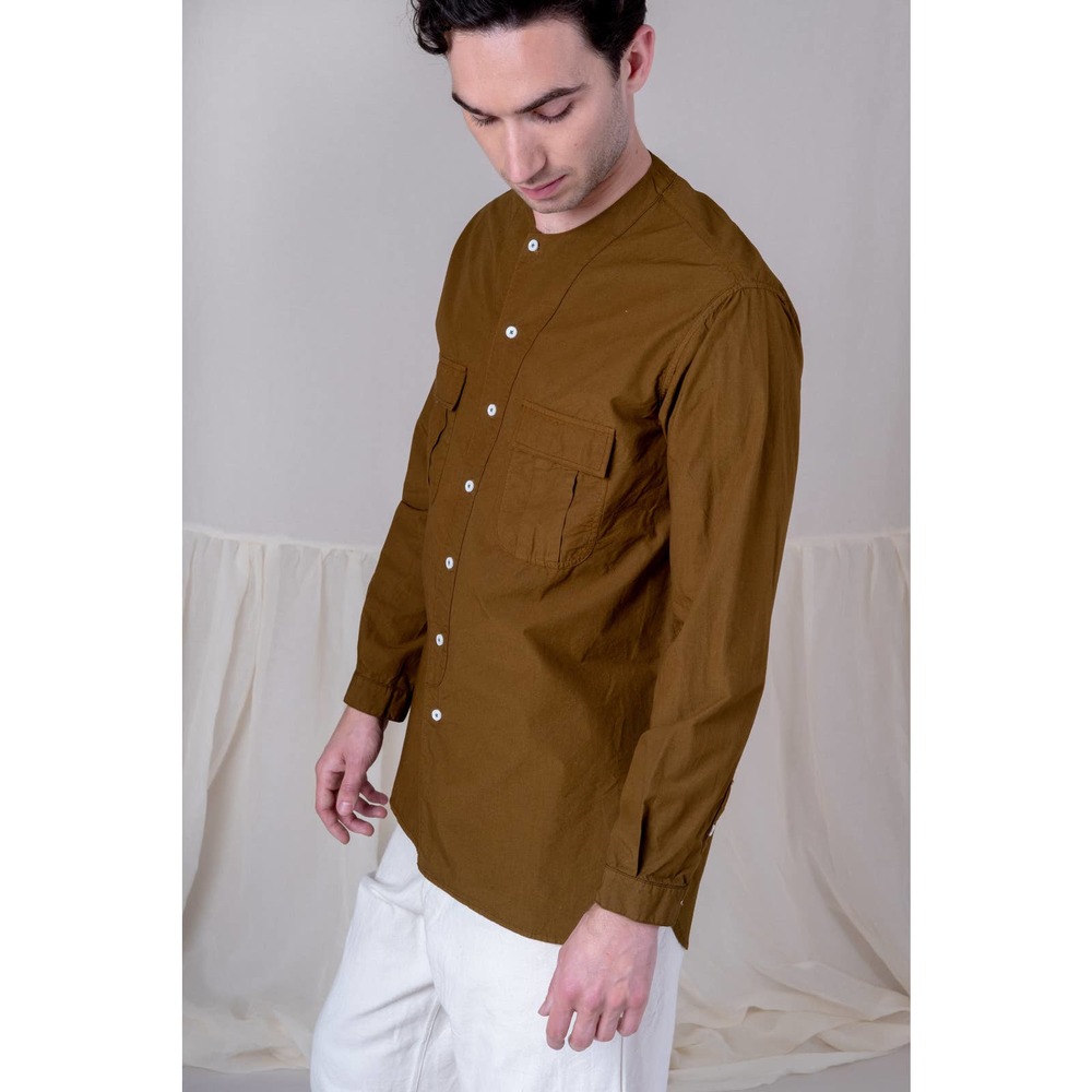 House of St. Clair Green Long Button Down top - Picture 2 of 8